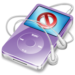 iPod Video Violet No Disconect Icon 256x256 png